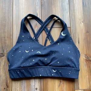 Maven Threads Criss Cross Sports Bra - Navy Moons